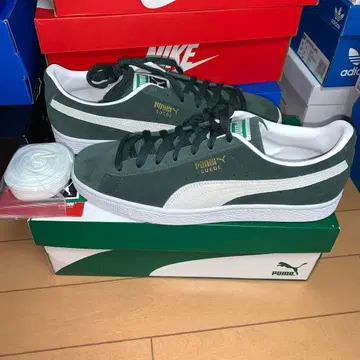 미사용 배송비 포함 PUMA SUEDE CLASSIC XXI 그린/화이트