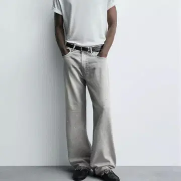 ZARA 루즈핏 스플래쉬 청바지