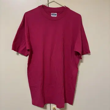 Hanes 무지 T셔츠 L 사이즈 핑크 80s