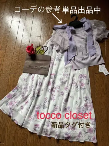 톡코 새상품 미인백화 쉬폰 꽃무늬 리본 펄 셔링 깔끔한