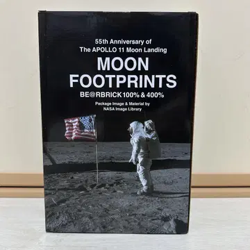 BE@RBRICK MOON FOOTPRINTS 100% & 400%