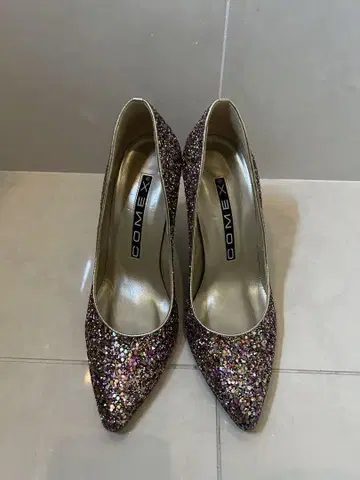 COMEX 다색 글리터 하이힐