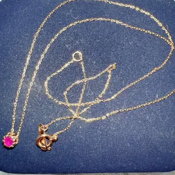 k10 핑크석 목걸이