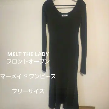MELT THE LADY 프론트 오픈 머메이드 원피스 프리 사이즈