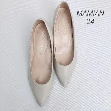 마미안 MAMIAN 스틸레토 펌프스 24cm 라이트 베이지 계열