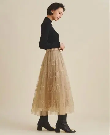서클 라메 샤샤 스커트 그레이스 클래스 그레이스 콘티넨탈