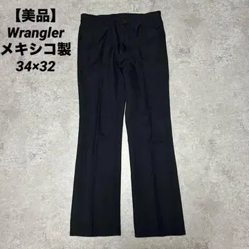 새상품급 Wrangler 런처 팬츠 블랙 슬랙스 34 x 32