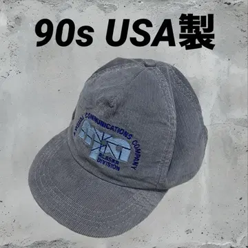 90s 기업 캡 vintage 코듀로이 자수 USA제 프리 사이즈