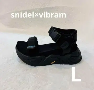 새상품급 snidel x vibram 콜라보 통굽 샌들 샌들 블랙 L