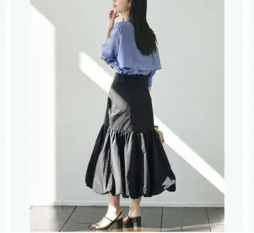 [ yuki님 콜라보 아이템 ] 타프타 티어드 벌룬 스커트