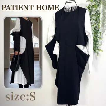 PATIENT HOME 페이크 투피스 셔츠 원피스 비대칭