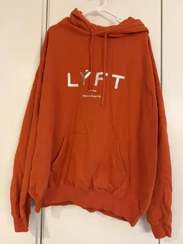 LYFT 오렌지 후드티 L 사이즈