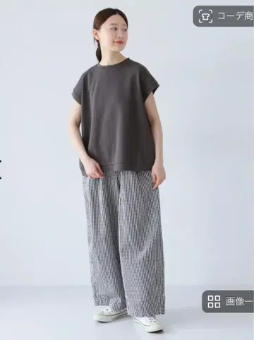 나추란 SO 하이카운트 크로스 그런지 워시 와이드 팬츠