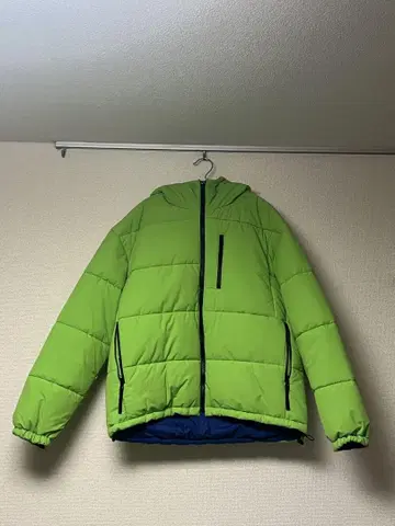 UNITED ARROWS 리버서블 다운 자켓 그린/블루