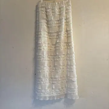 프릴 스커트 롱 스커트 w closet