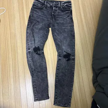 AMERICAN EAGLE 데미지 스키니 청바지 블랙