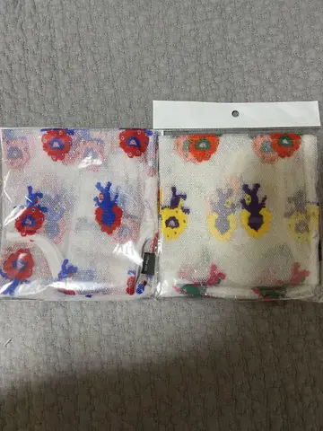 미개봉 새상품) 미야쿠미야쿠 레이스 에코백 보더 컬러 노멀 2점