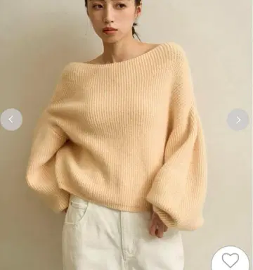 SNIDEL 퍼라이크 오버 니트 풀오버