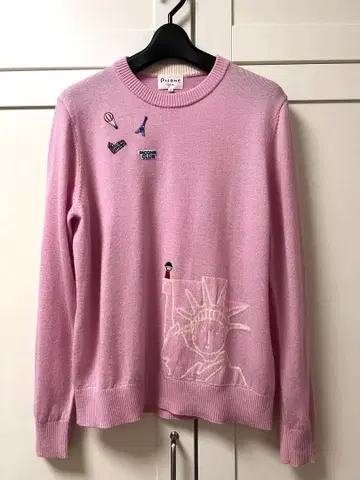 새상품급 피코네 클럽 PICONE CLUB 자유의 여신 모티브 니트