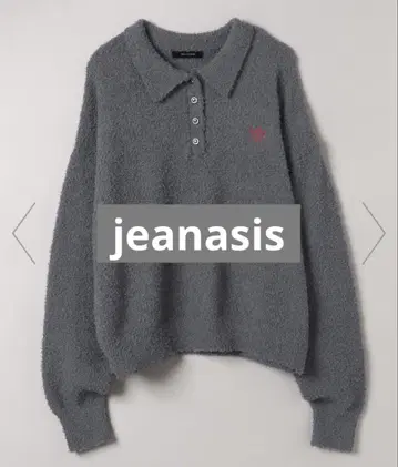 jeanasis 컬얀 폴로 니트 그레이(18)