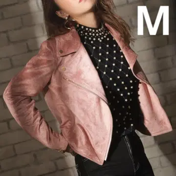 [ 새상품급 ] eimy istoire 페이크 스웨이드 자켓 핑크 M