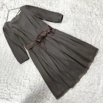 새상품급 [내추럴 뷰티] (M) 원피스 그레이 결혼식 경사 고급