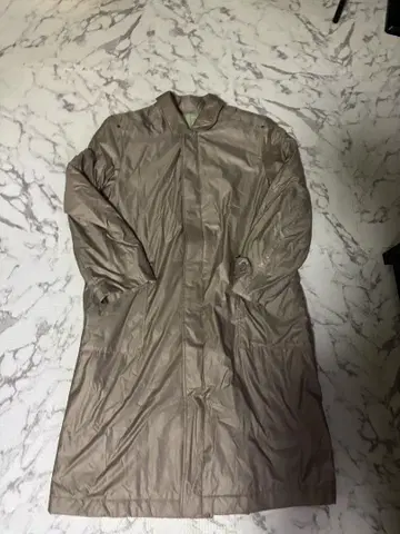 베이지 스텐카라 코트 허리 벨트 포함
