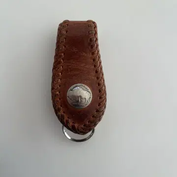 ALZUNI 천연 가죽 벨트 키링