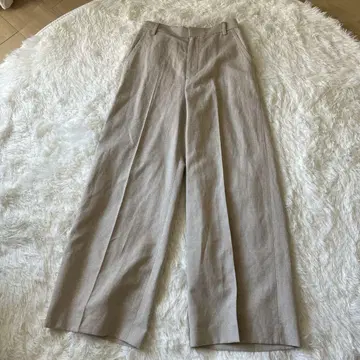 DRESSTERIOR 베이지 와이드 팬츠 린넨