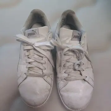 Puma 화이트 스니커즈 26.5cm 사용감 있음