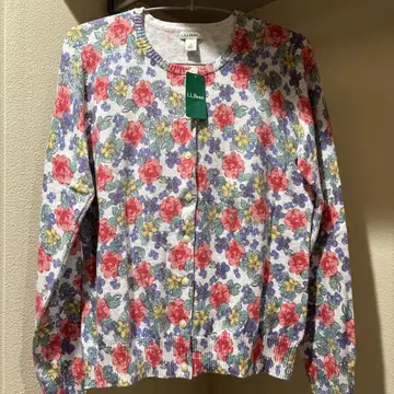 L.L.Bean 꽃무늬 가디건 S 사이즈