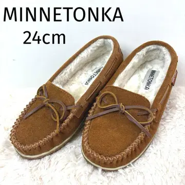 미네통카 보아 모카신 24cm 브라운 TILIA