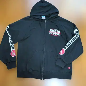 새상품급 RADIO FLYER 블랙 풀 집업 후드티 M 사이즈