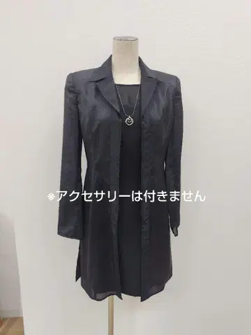 블랙 테일러드 롱 자켓