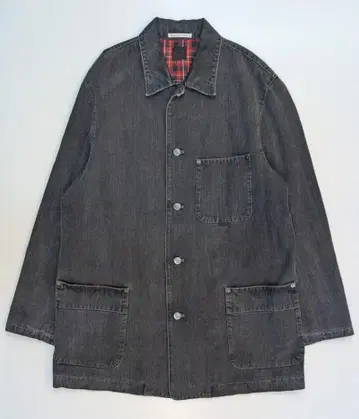 Papas 블랙 데님 코트 D0444FJ006 L