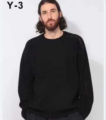 Y-3 3S KNIT CREW 울 스웨터 size: M