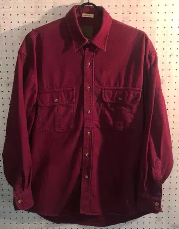 ST.JOHN'S BAY CHAMOIS 샤모어 셔츠 크림슨 플란넬