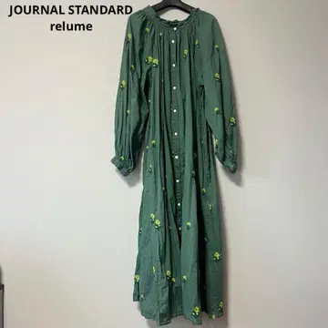 JOURNAL STANDARD relume 자수 코튼 셔츠 원피스