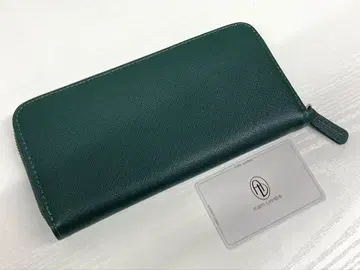 아시야 다이아몬드 그린 가죽 장지갑