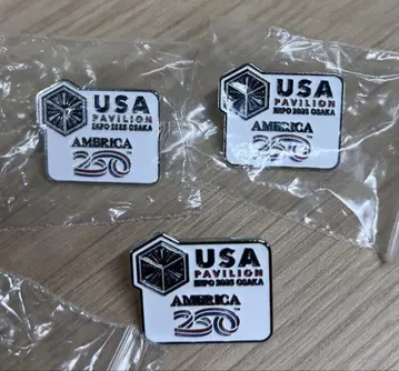 USA Pavilion AMERICA 250 핀 배지 3개 세트
