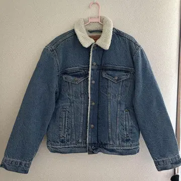 LEVI'S 리바이스 보아 카라 부착 데님 자켓 M