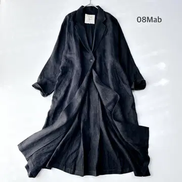 08맵 08맵 린넨 롱 테일러드 자켓 코트