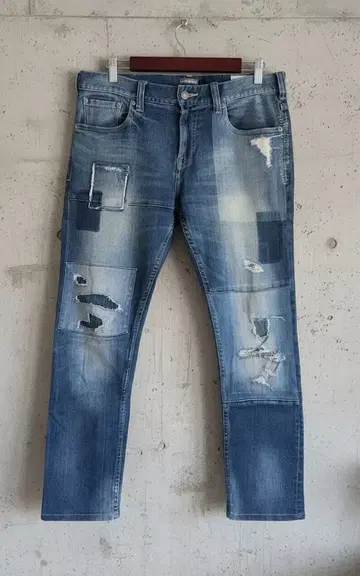 [ 정품 ] BAYFLOW 패치워크 데님 팬츠 31인치