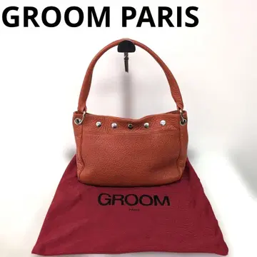 256 GROOM PARIS 오렌지 핸드백 수납 가방 포함