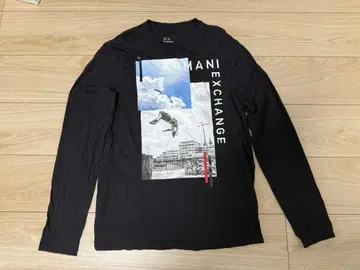 Armani Exchange 블랙 긴팔 셔츠 XS