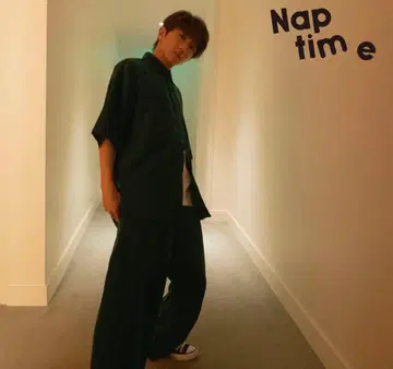 Nissy Nap time 셔츠 턱 와이드 셋업