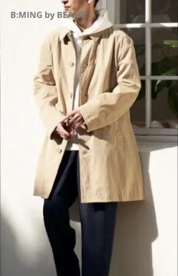 B:MING by BEAMS 발수 스트레치 스텐카라 코트 XL