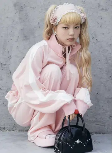 heihei 야자와 아이 핑크 트랙 자켓 셋업 해피 베리