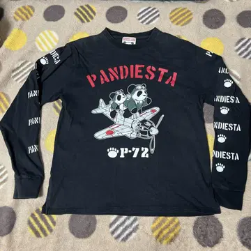 PANDIESTA 팬더 디자인 긴팔 티셔츠 L