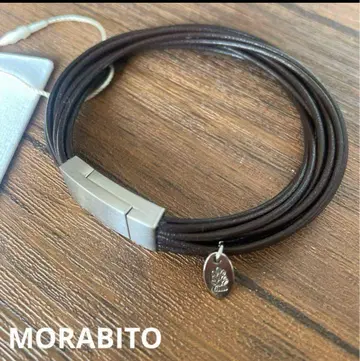 새상품 모라비토 소가죽 팔찌 마그넷식